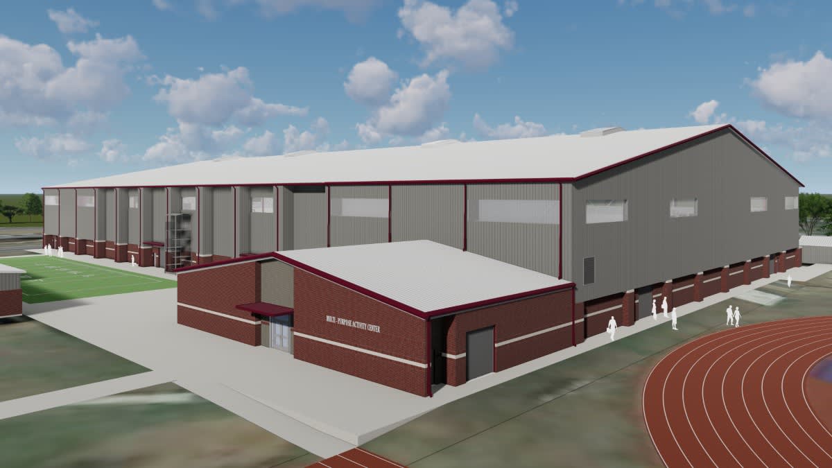 Social media image of construction progress