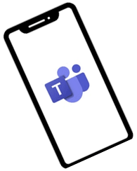phone with the Teams icon