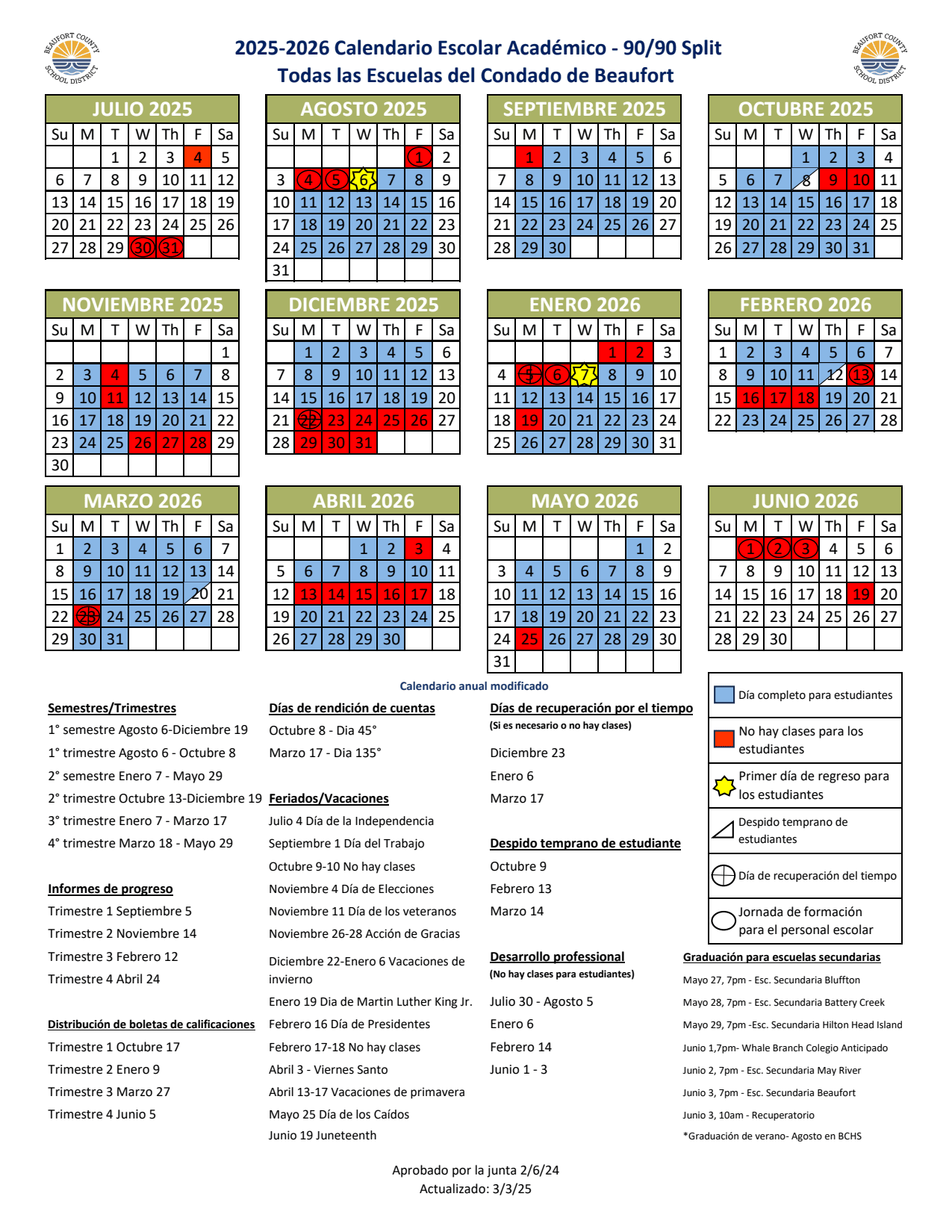 AcademicCalendars25-26SPANISHUpdated3-3-25 (PDF)