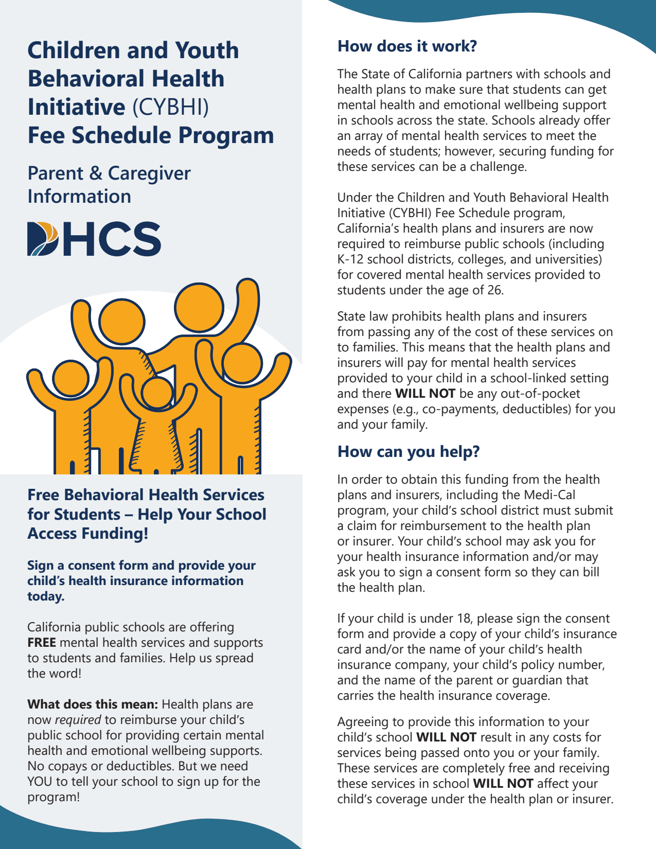 CYBHIFeeScheduleProgramParentandCaregiverFlyer (PDF)