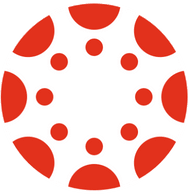 Red Canvas icon with white background