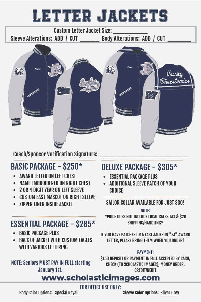 letter jacket information