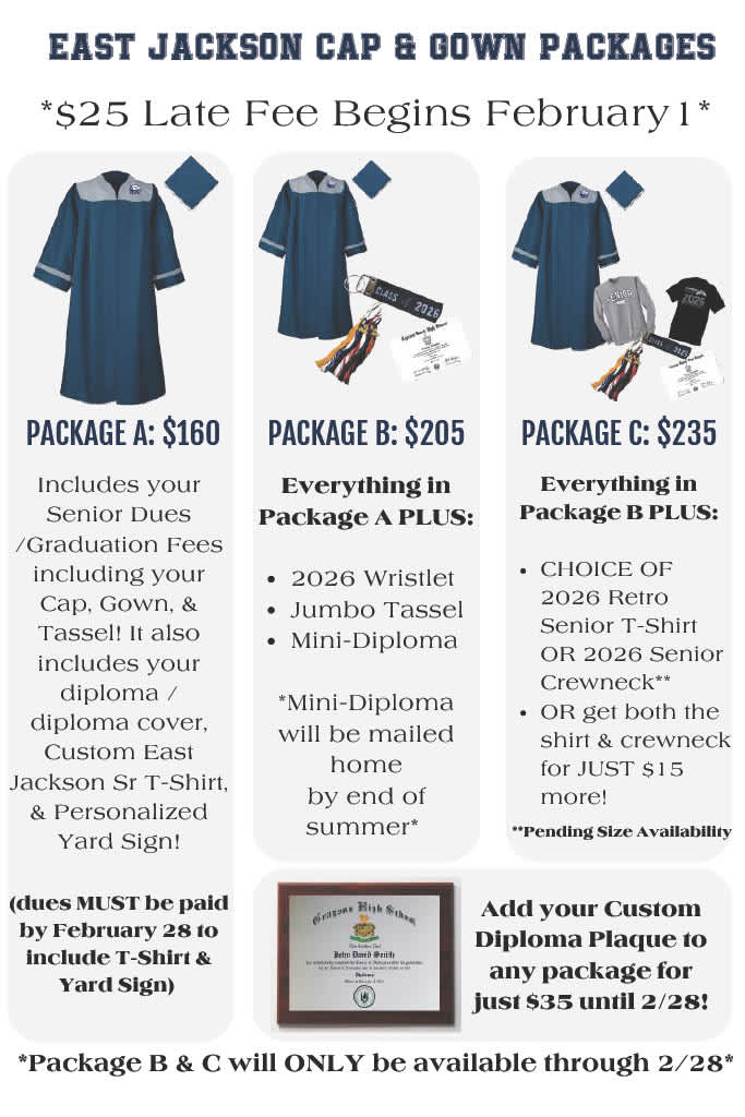 cap and gown information