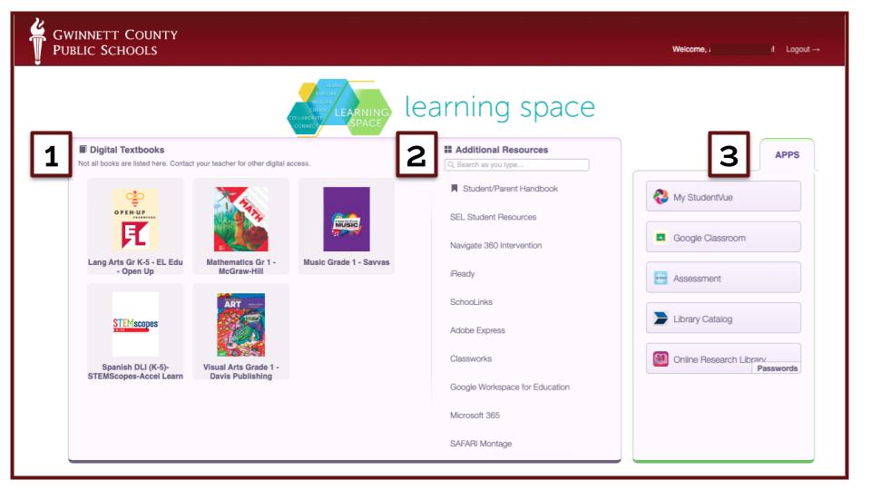 Student Portal diagram with sections labeled A, B, and C