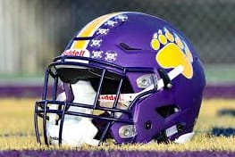 football 8th grade helmet Lakeland (FL) High School Mini weave composite material 2025 Football - 8th Grade