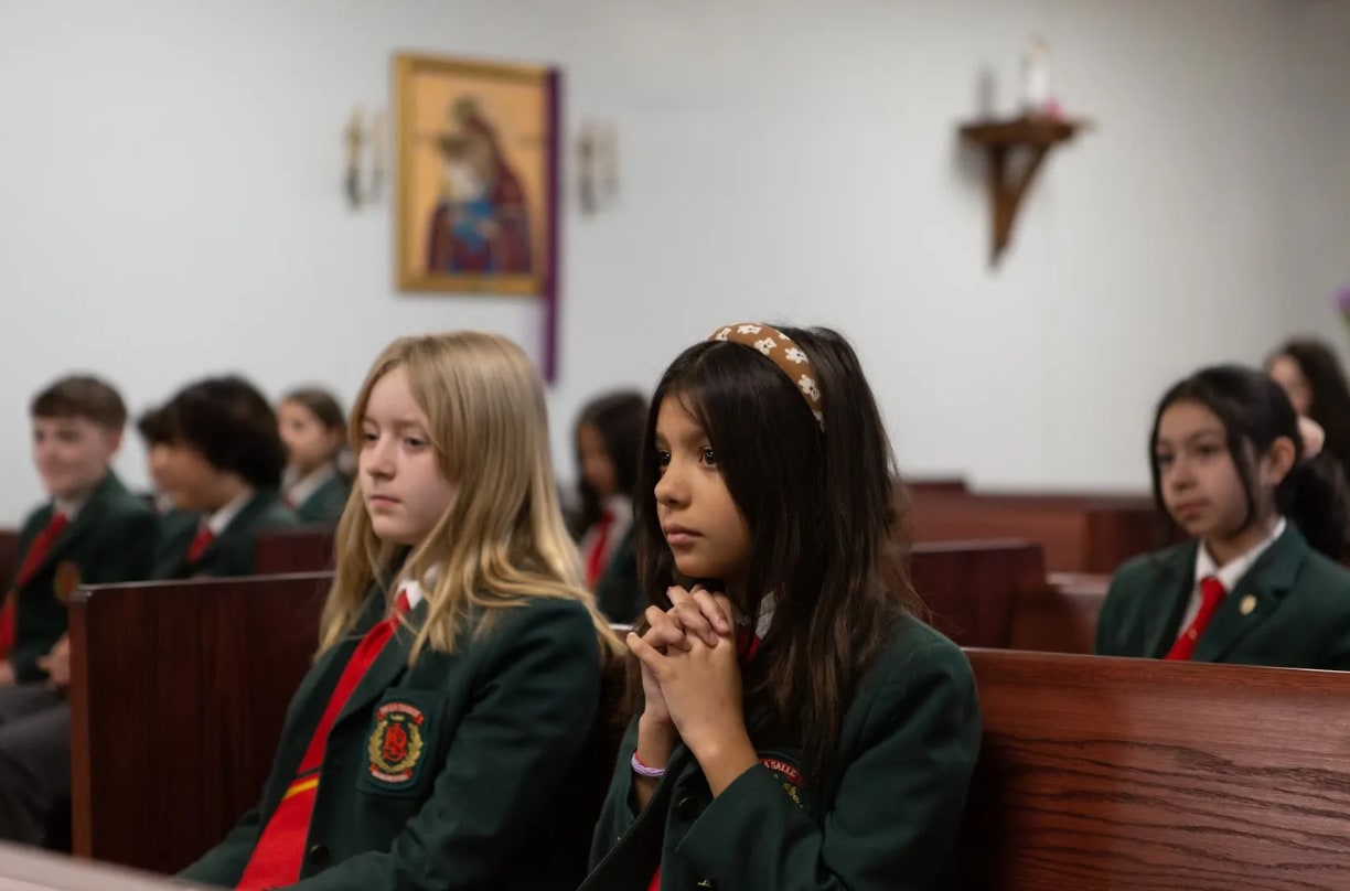 Students leading a campus activity.