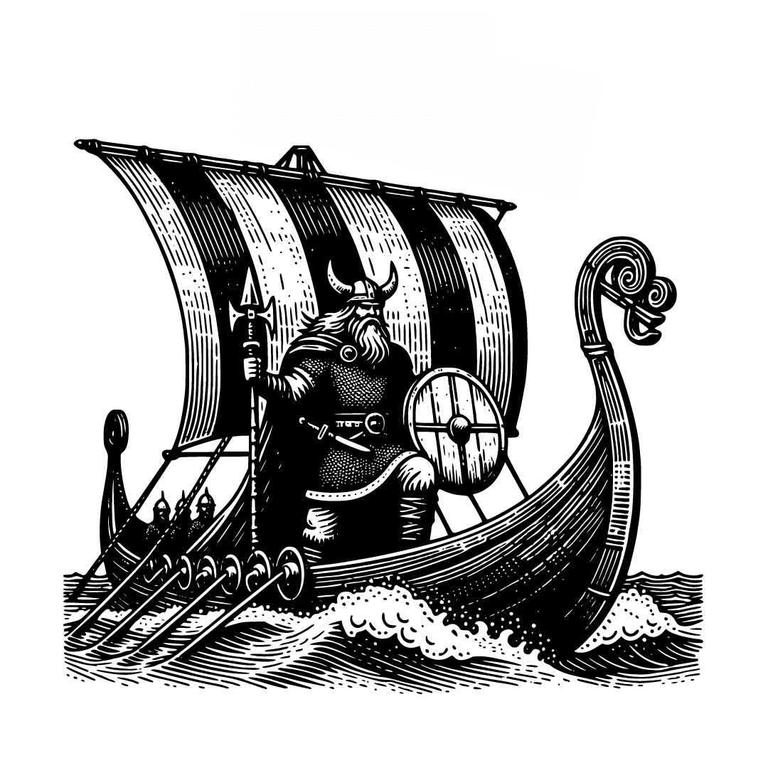 HHS Viking Ship Log graphic