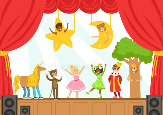 Drama Club masks graphic