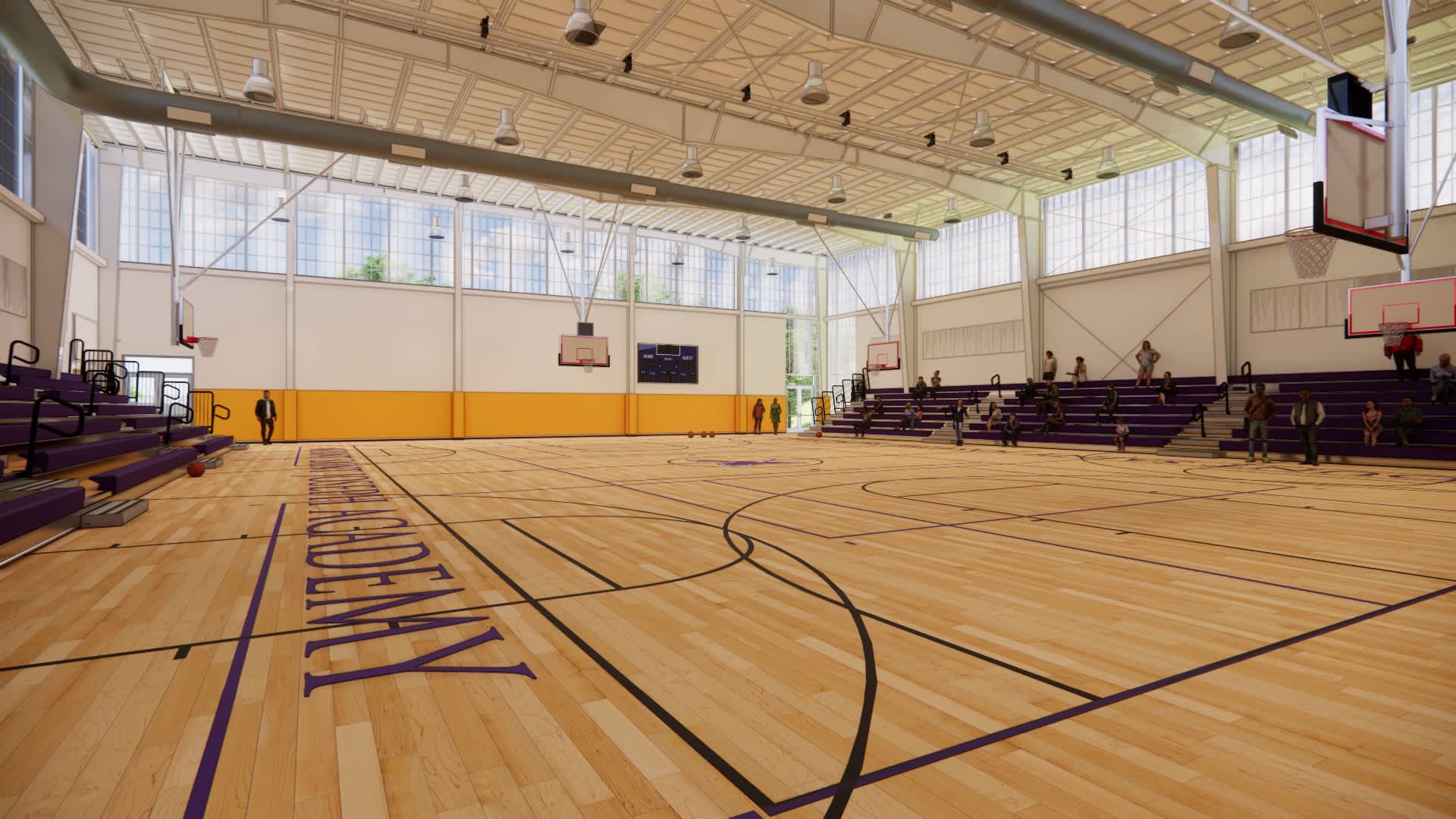 AP STUDIO☆BROCKTON GYMNASIUM Charles Wolf Gymnasium - York College Spartans