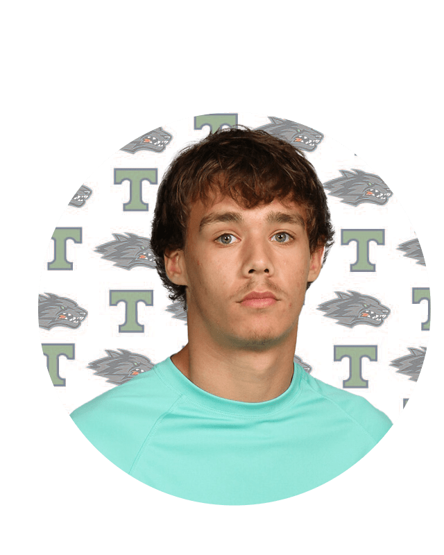 Gavin Baker, Kicker, number 38, Senior.