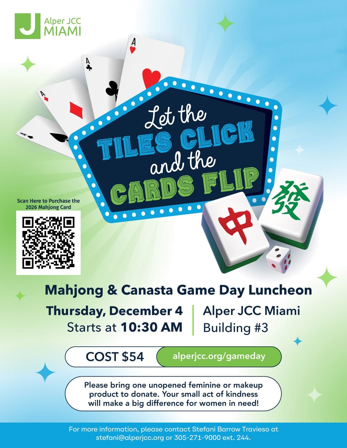 Mahjong & Canasta Game Day at Alper JCC Miami