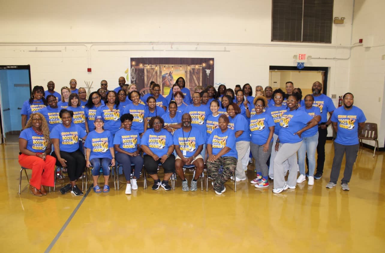 Shrine School students and staff