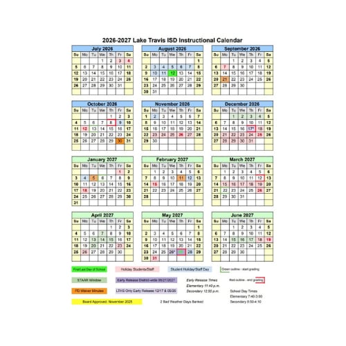 School Board Approves 2026-2027 Instructional Calendar ...
