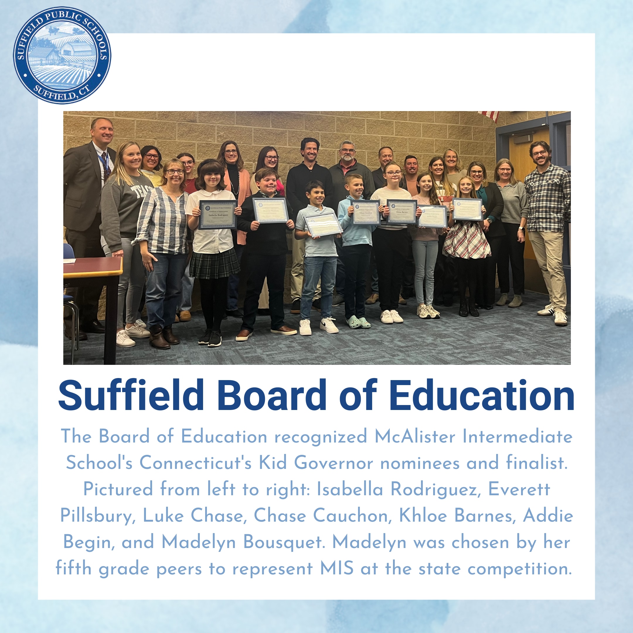 BOE Recognition December