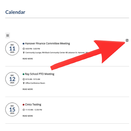 Subscribe to Our Calendars - SAU 70
