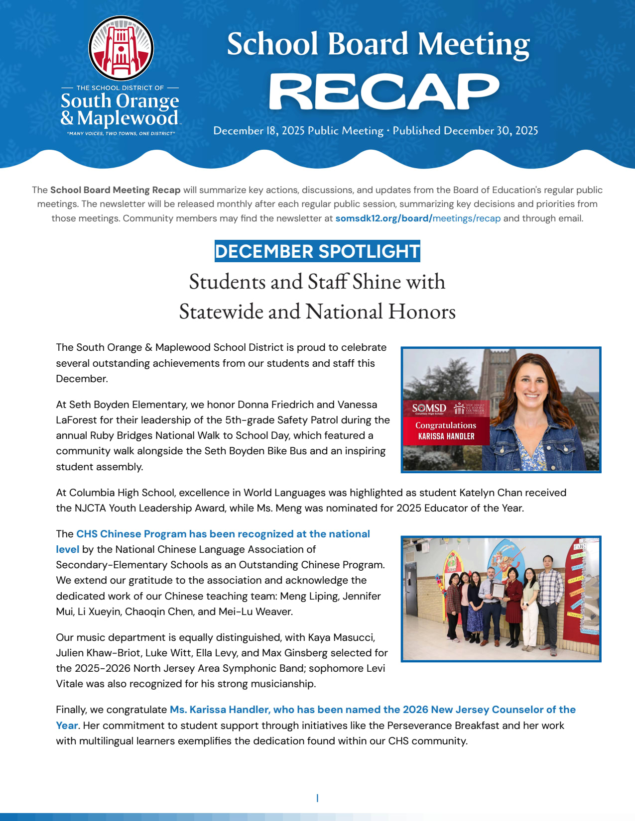 South Orange & Maplewood Board of Education