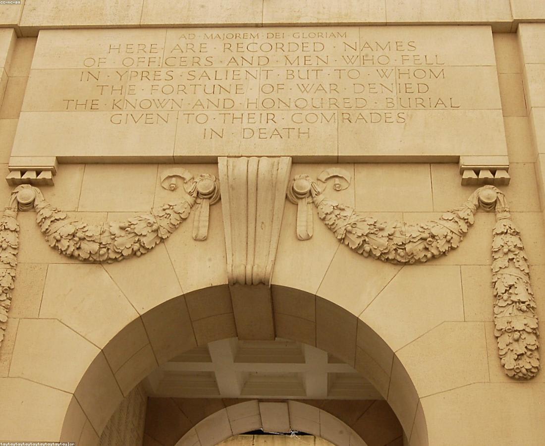Menin Gate memorial in Ypres