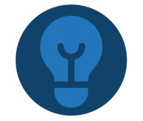 An icon of a lightbulb
