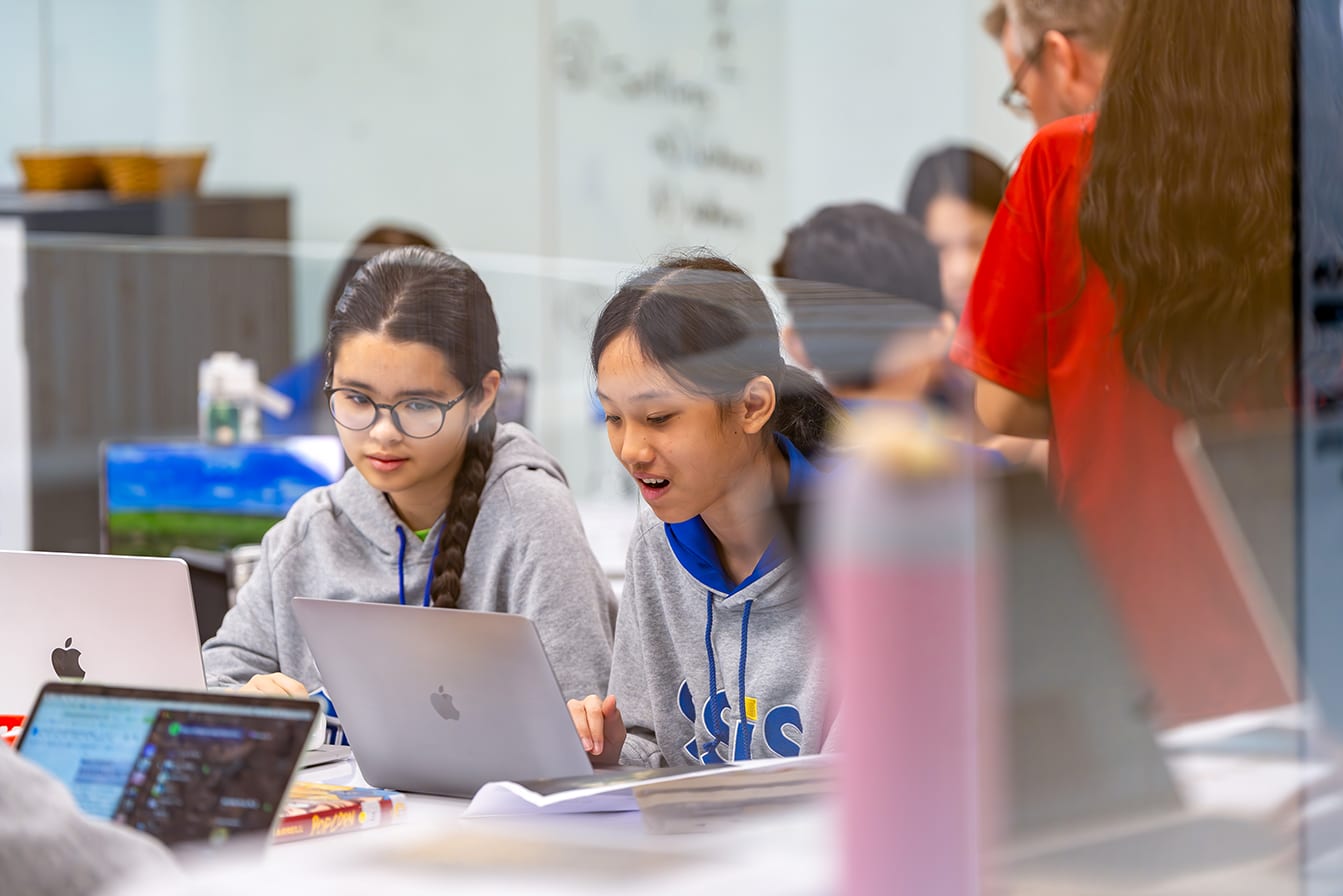 Grade 9 students in classroom
