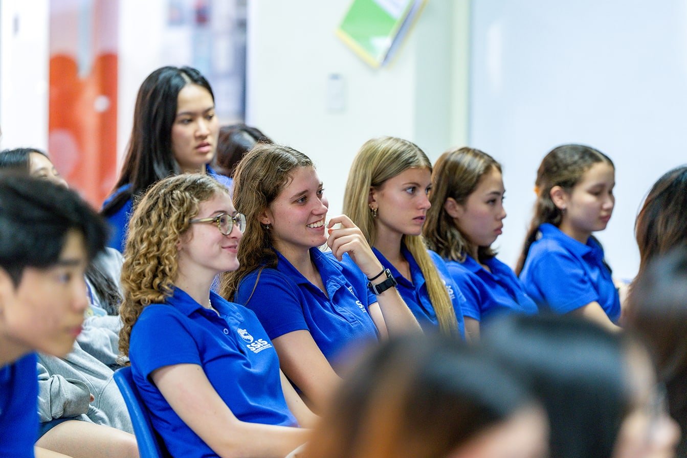 Grade 9 students in classroom