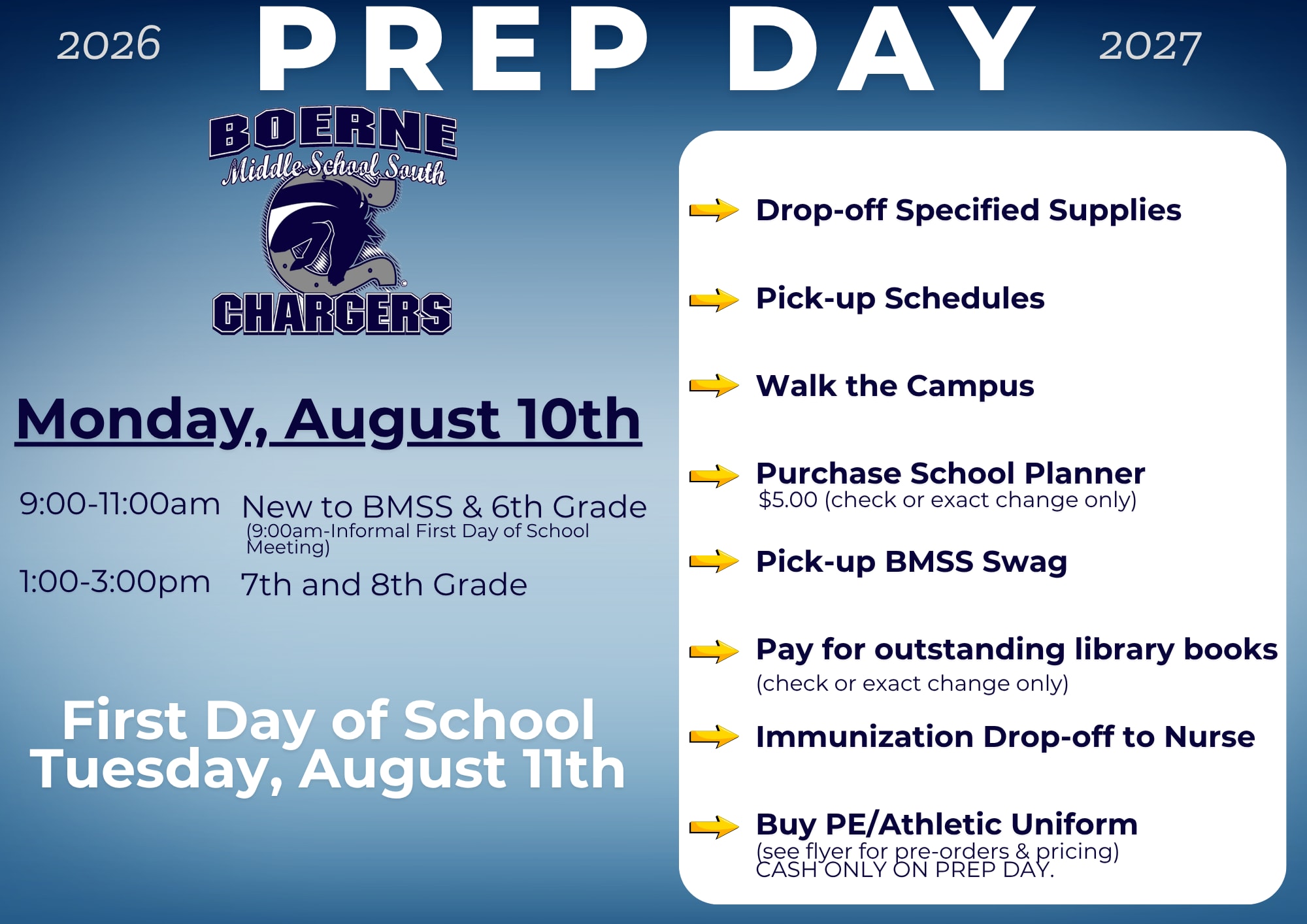 Prep Day Flyer