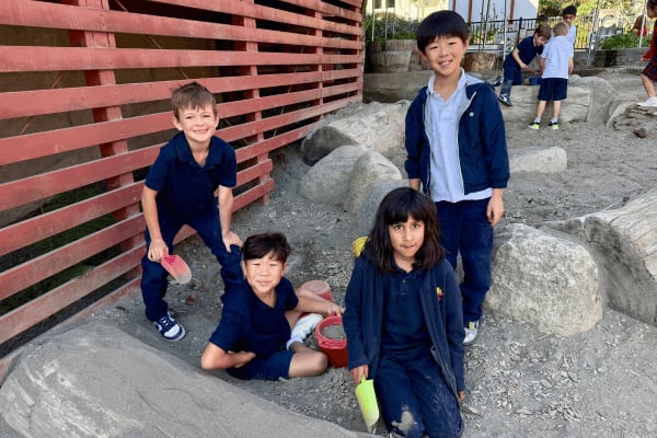 Happy Epiphany School kids on the playground