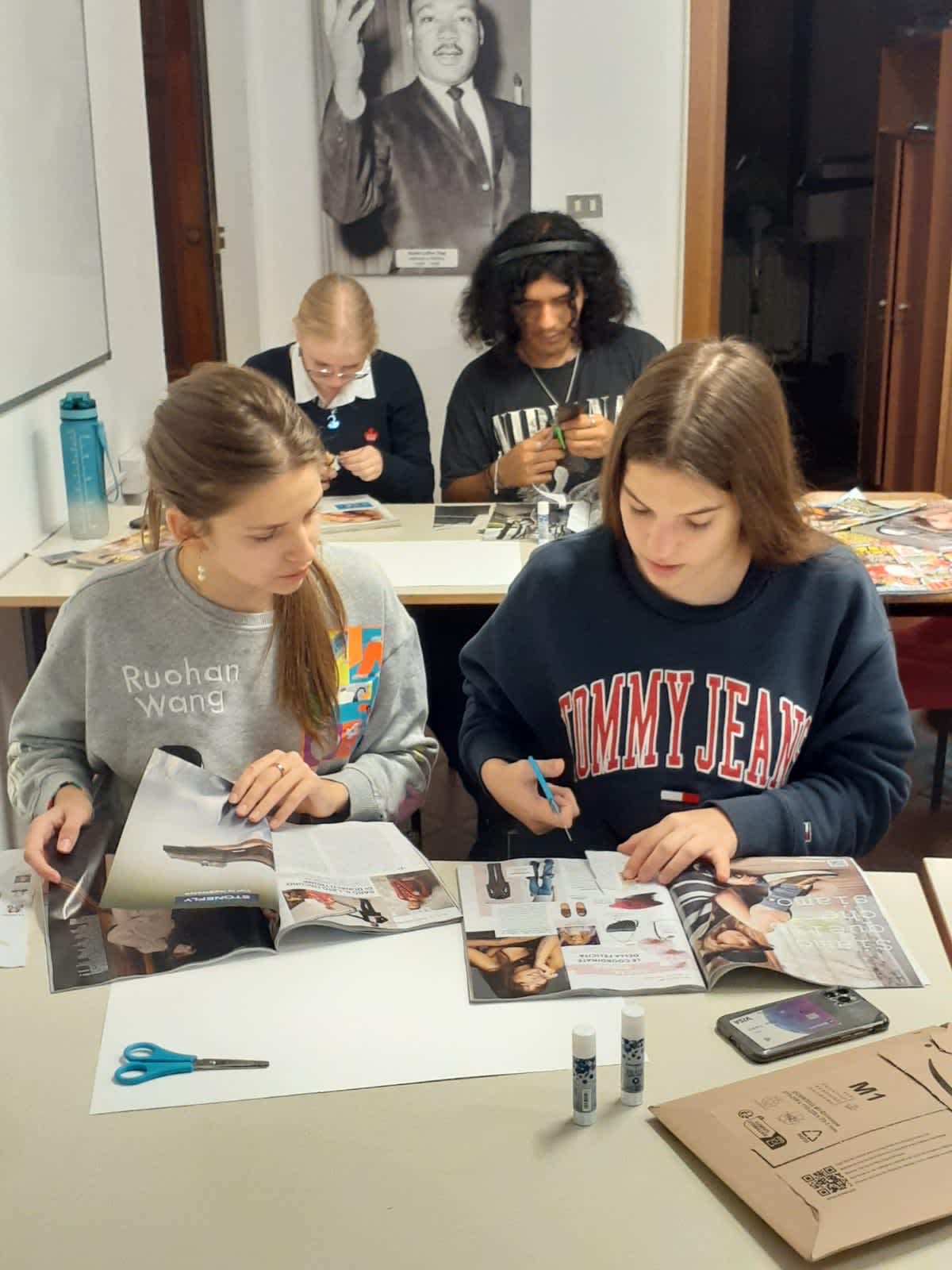 Students develop personal style concepts using fashion magazines and mood boards