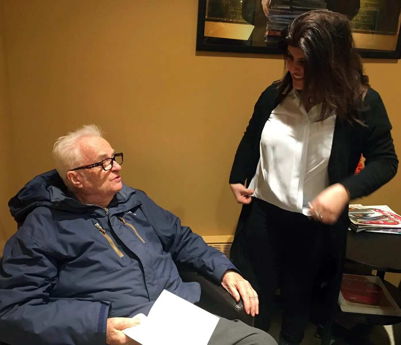 Caroline Bernaba with founder Harry Giles