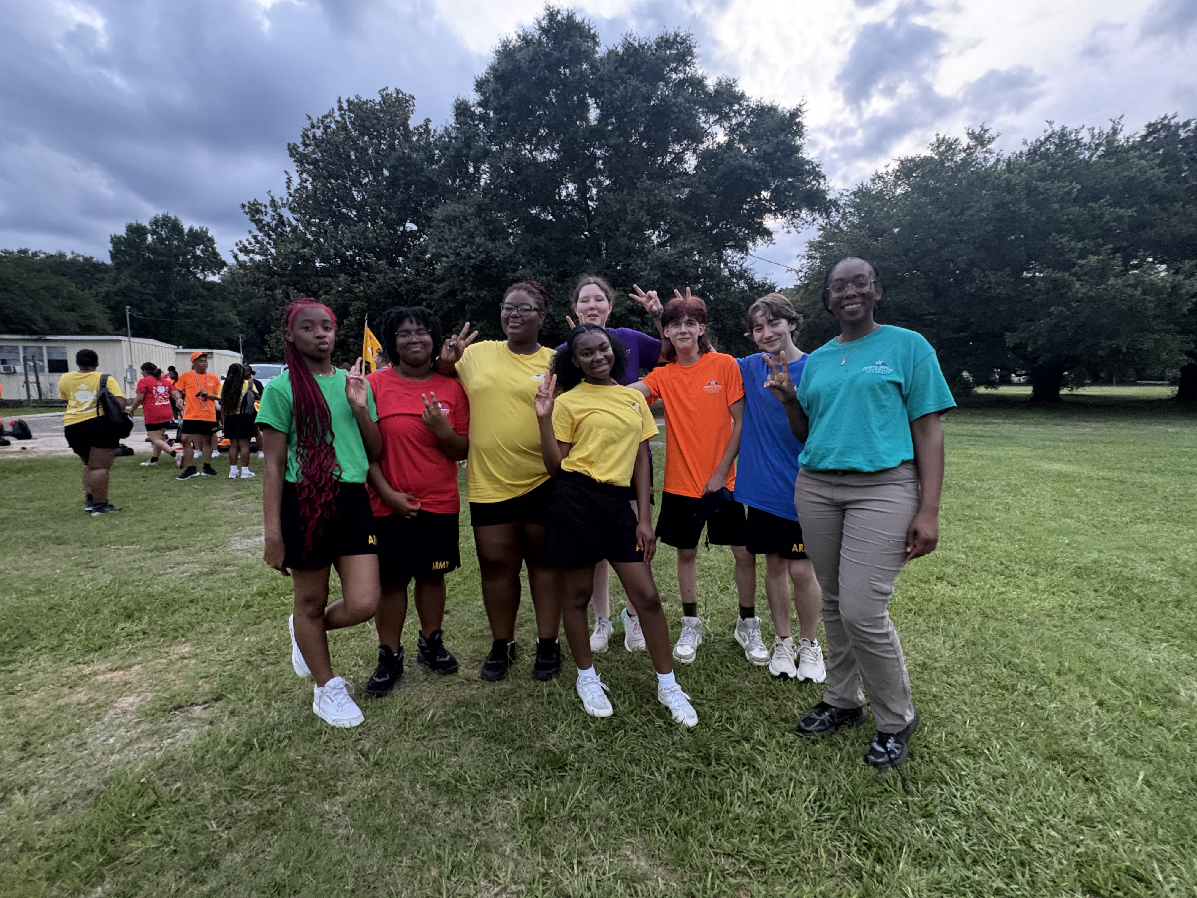 Chickasaw JROTC cadets participating in a program activity