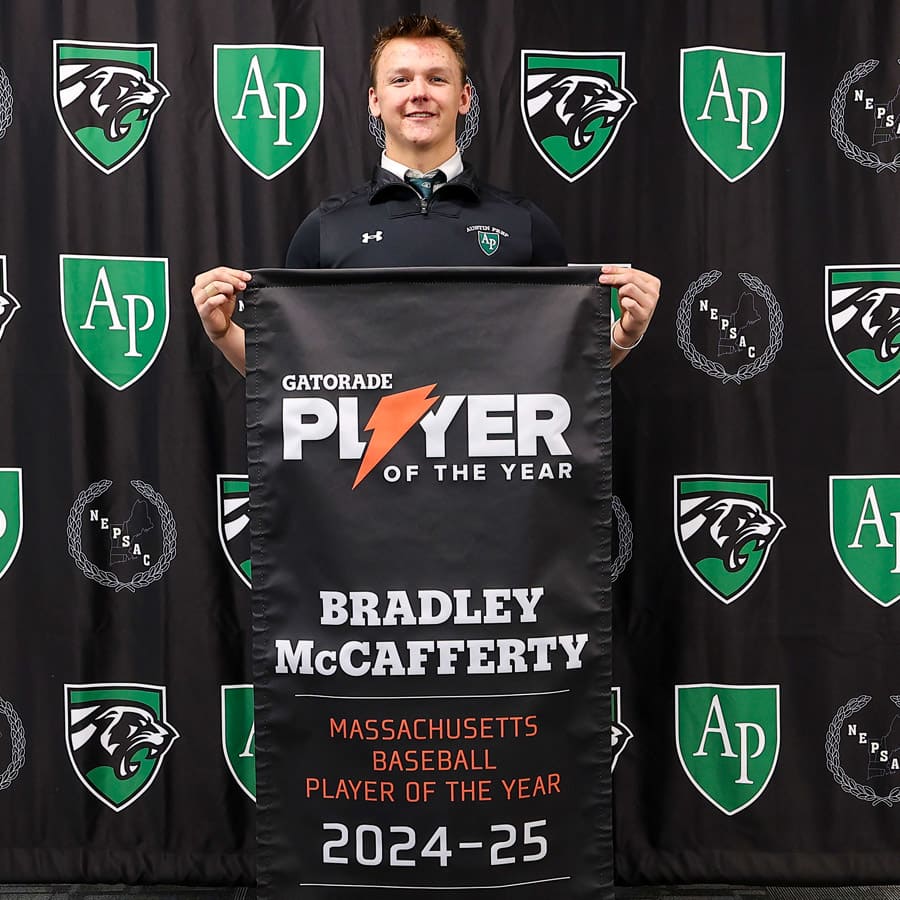Bradley McCafferty '26, Gatorade Massachusetts Baseball Player of the Year at Austin Prep