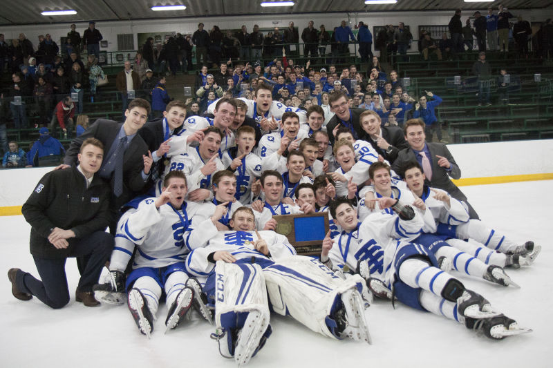 Cadet Hockey section final champion celebration
