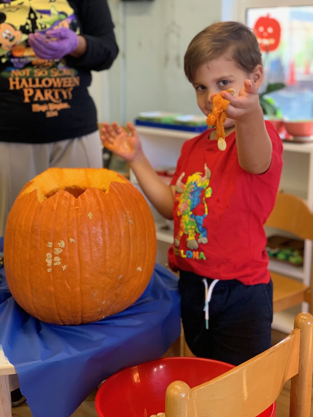 White Door & Aqua Door Carve Pumpkins | News Post - Alexander Montessori