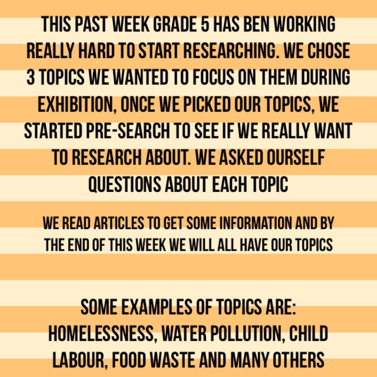 science research topics for grade 7