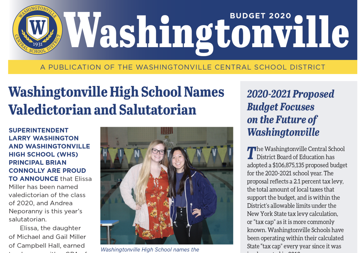 Proposed 2020-2021 School Budget Focuses on Future of Washingtonville