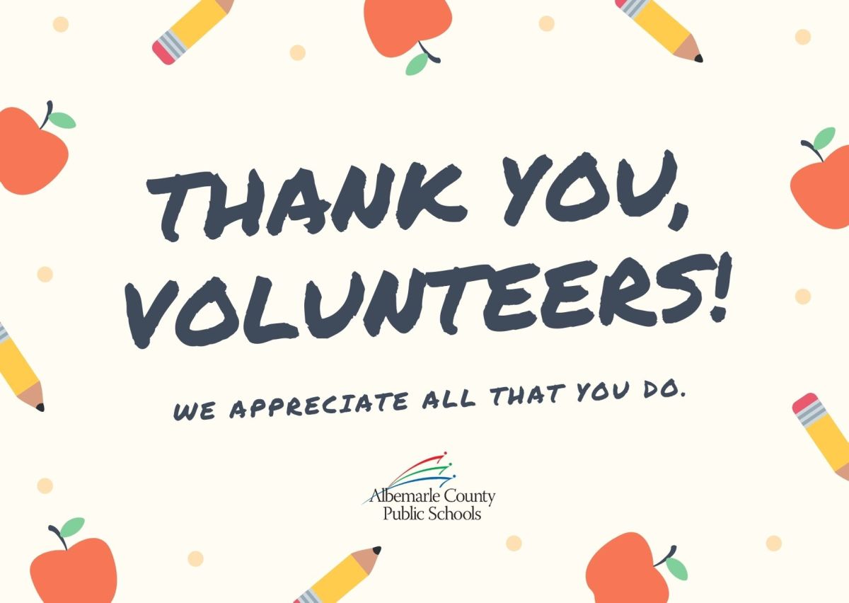 Thank you, volunteers! | Details - Albemarle County School District