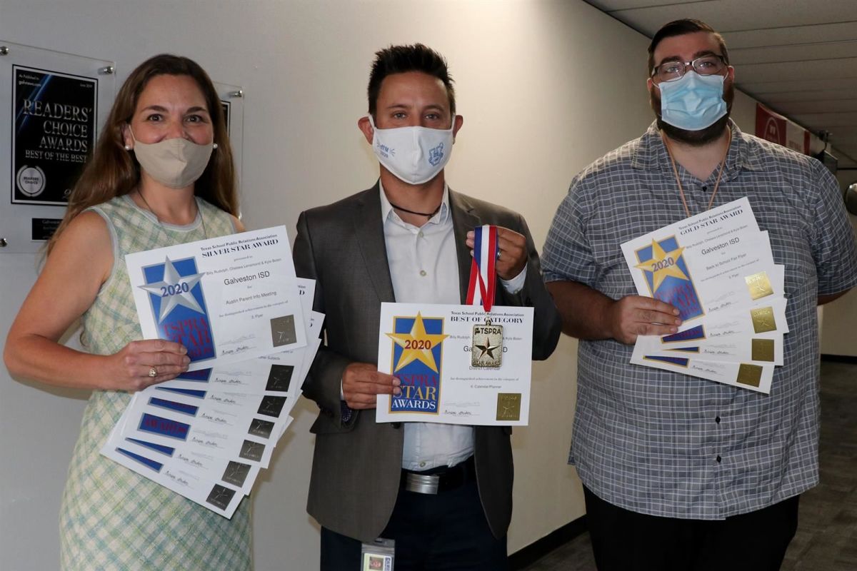 Galveston ISD Brings Home Awards from TSPRA at its Annual Star Awards