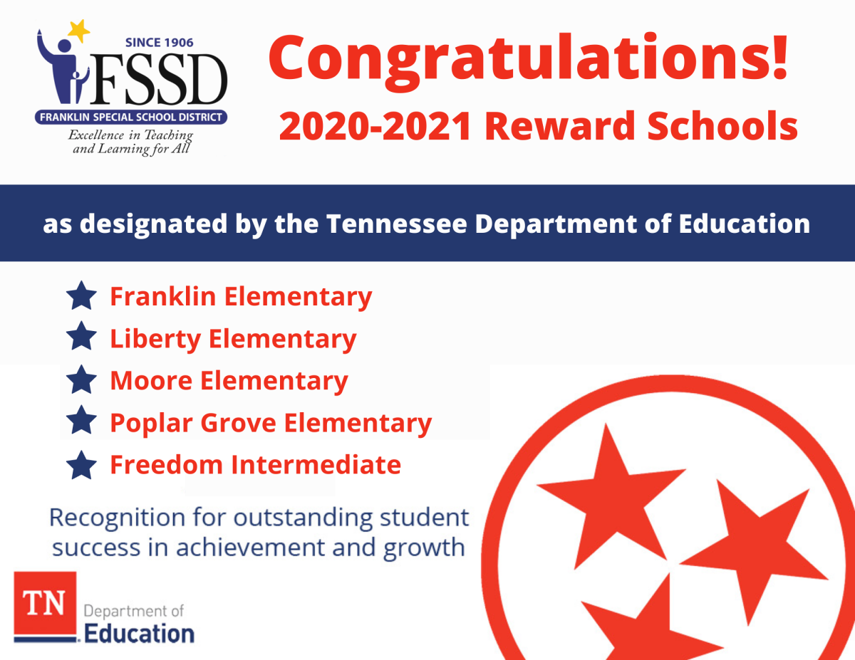 Five FSSD Schools Named Reward Schools Johnson Elementary News