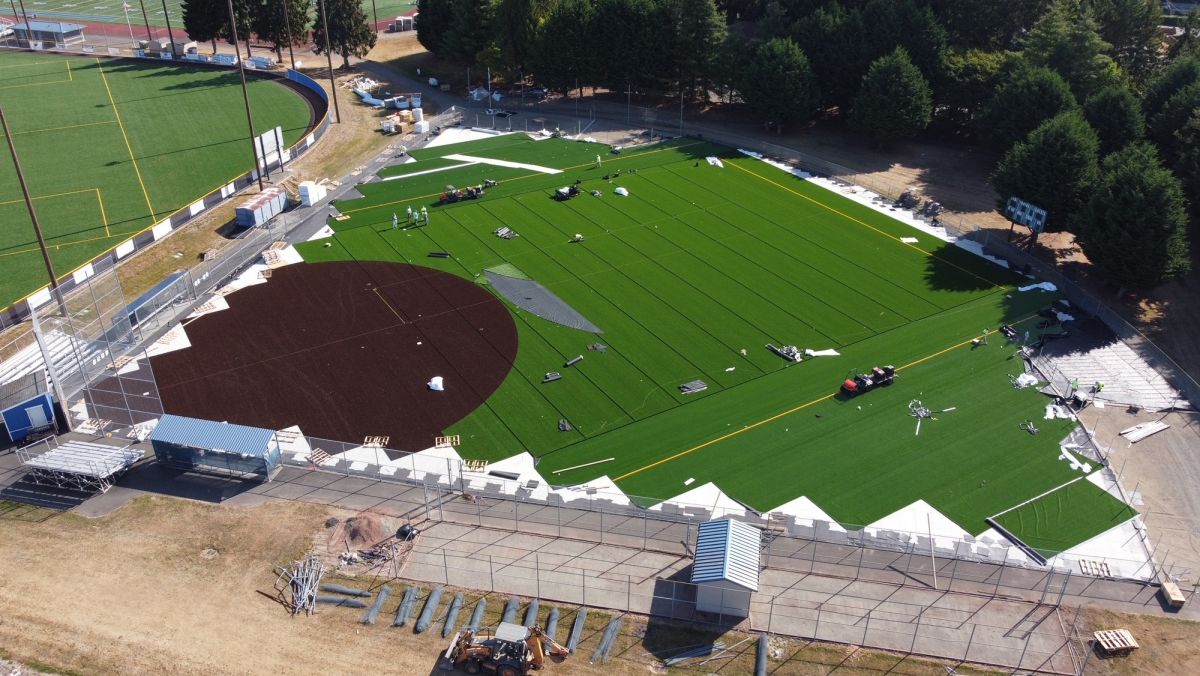 Bothell High Softball Field Improvements are Nearing Substantial ...