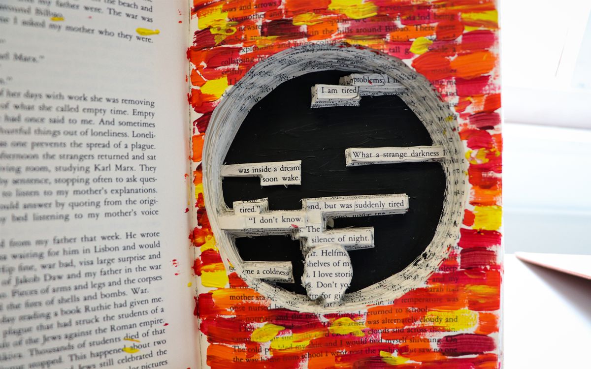 Making Art Out of Old Books News Convent and Stuart Hall photo