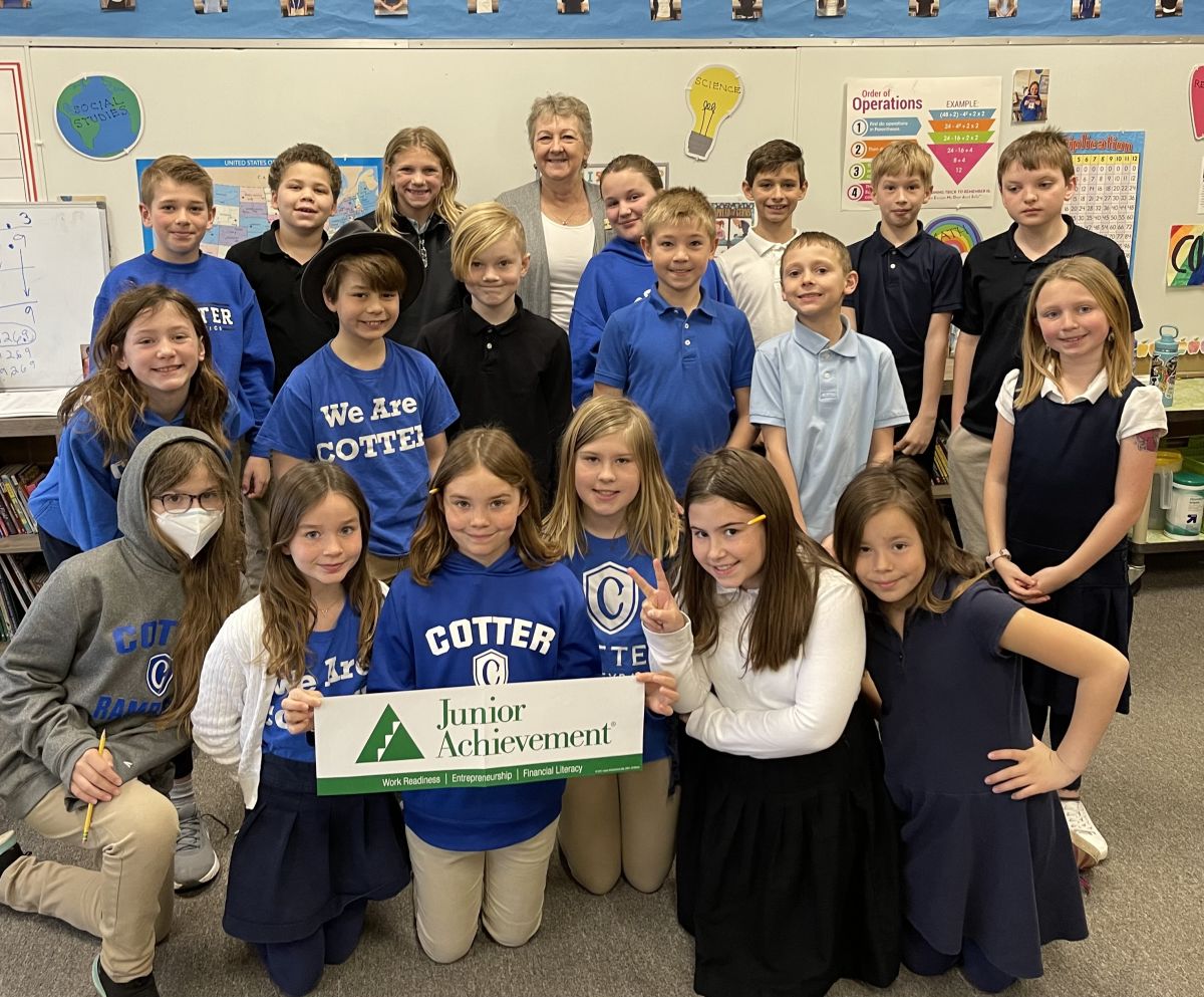 Junior Achievement Program article Cotter Schools