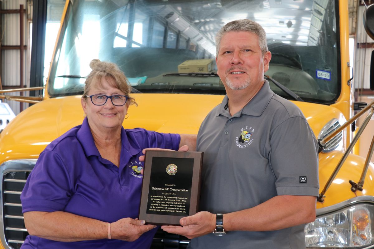 GISD Transportation receives award from the Houston Transportation