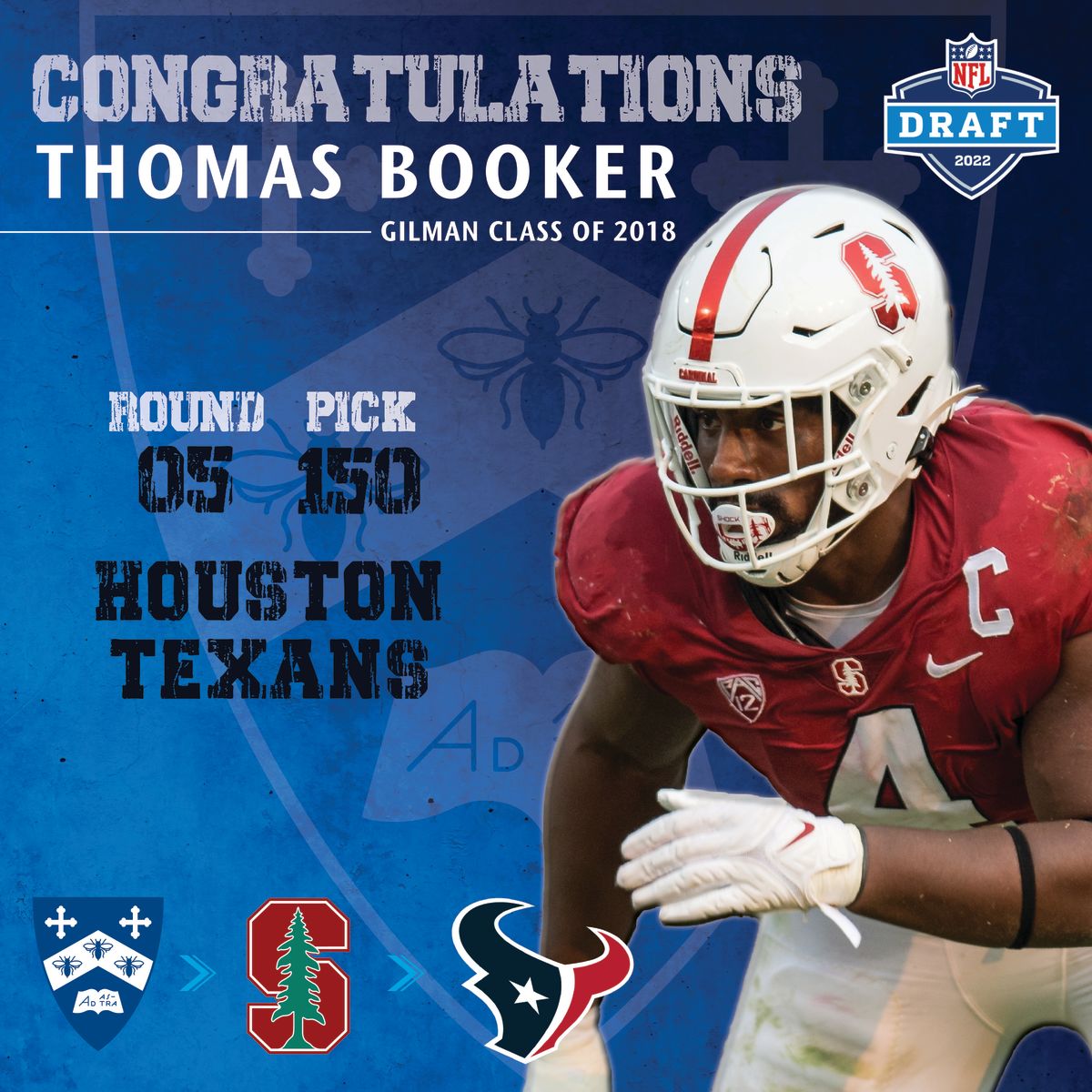 Booker Drafted By Houston - Stanford University Athletics