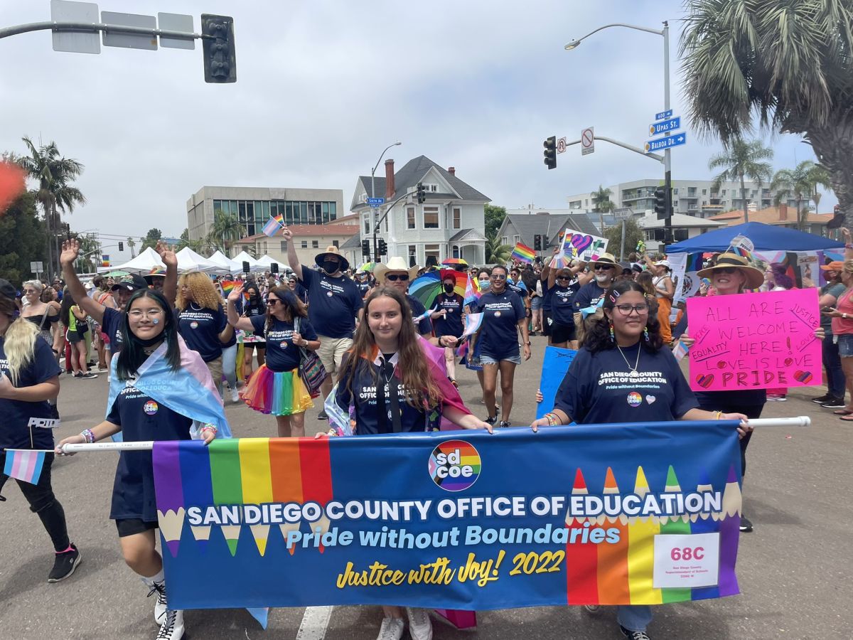 SDCOE Marching in SD Pride Parade | post