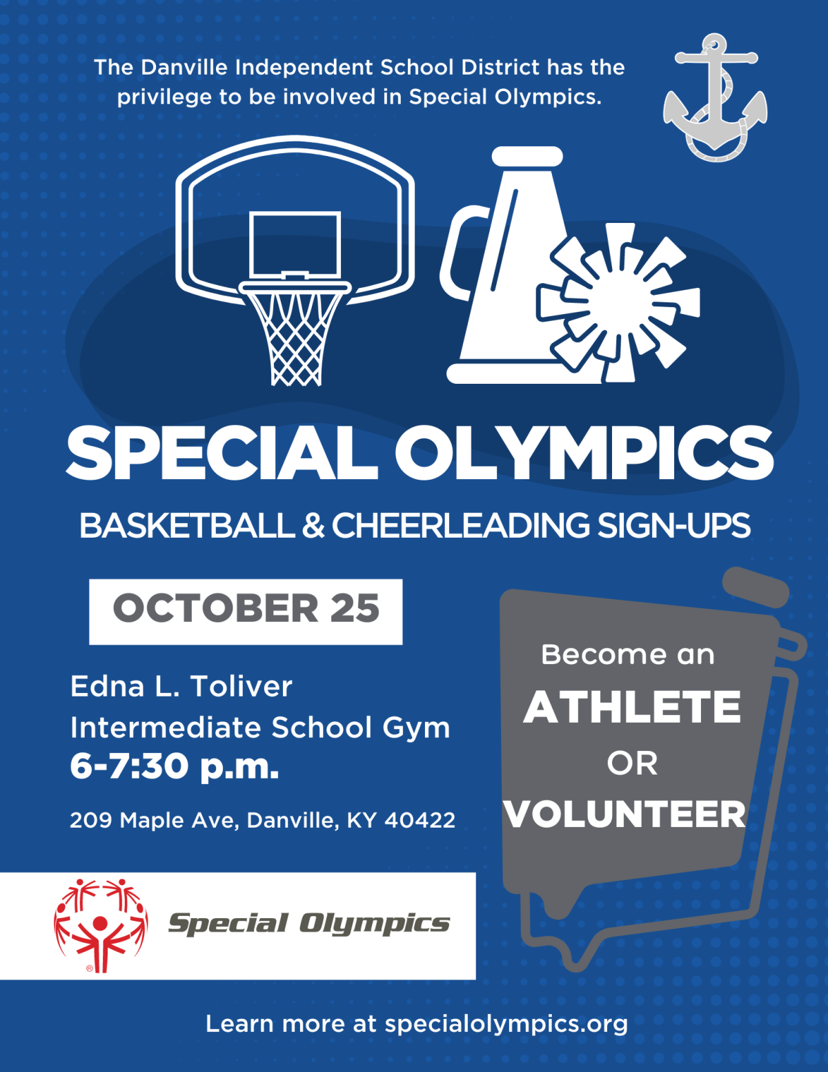 DISD hosting Special Olympics basketball and cheerleading signups