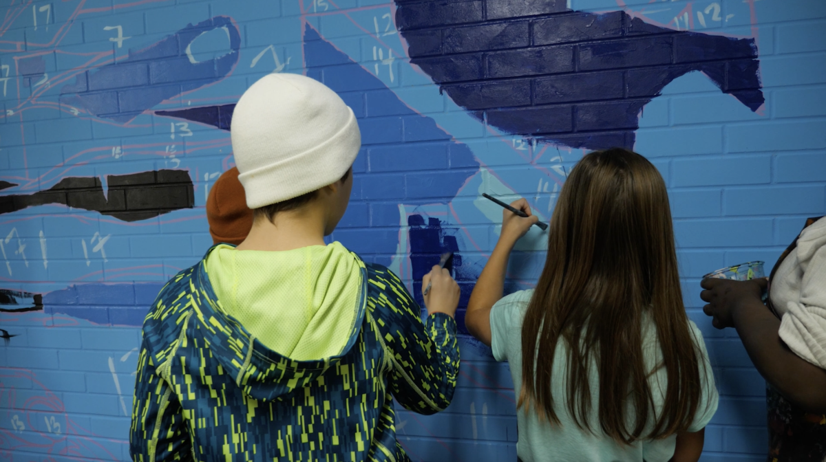 Junior High Mural Paintings article Hopkins Public Schools