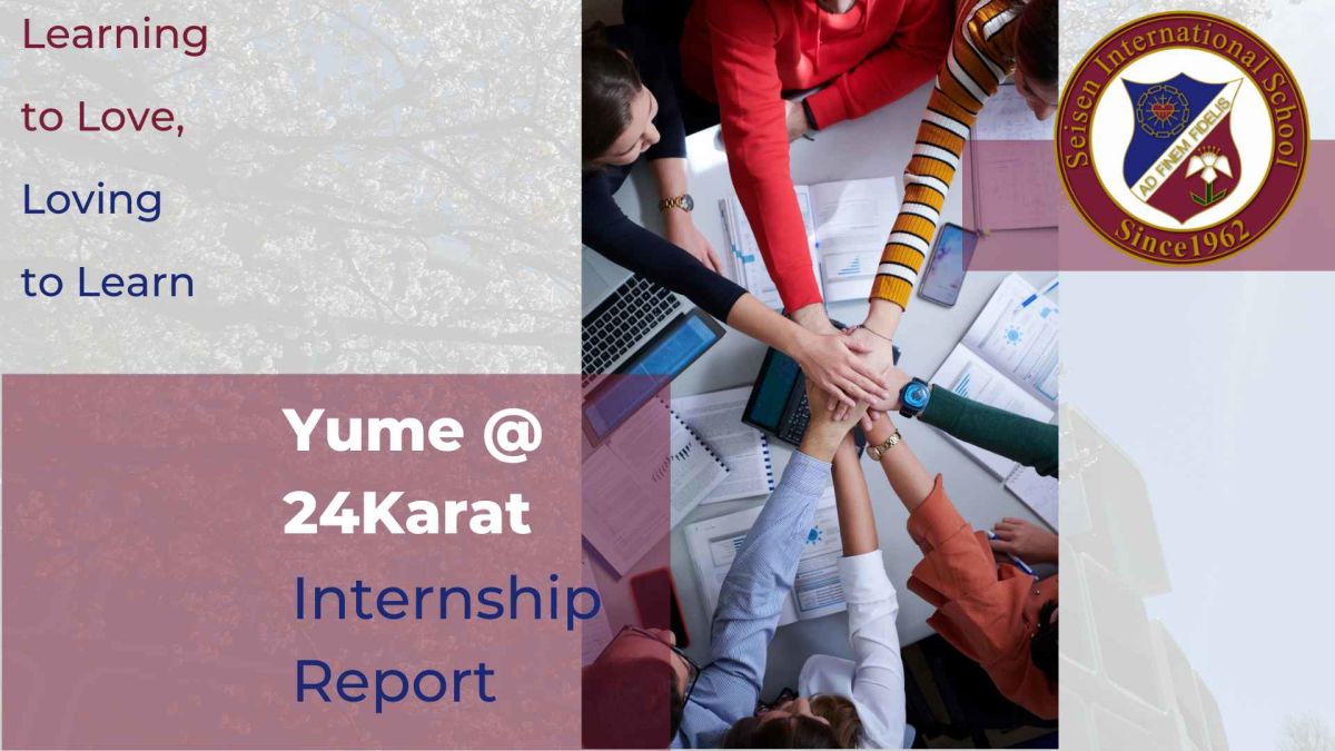 Internship Report: Yume Tailes at 24karat | Setagaya