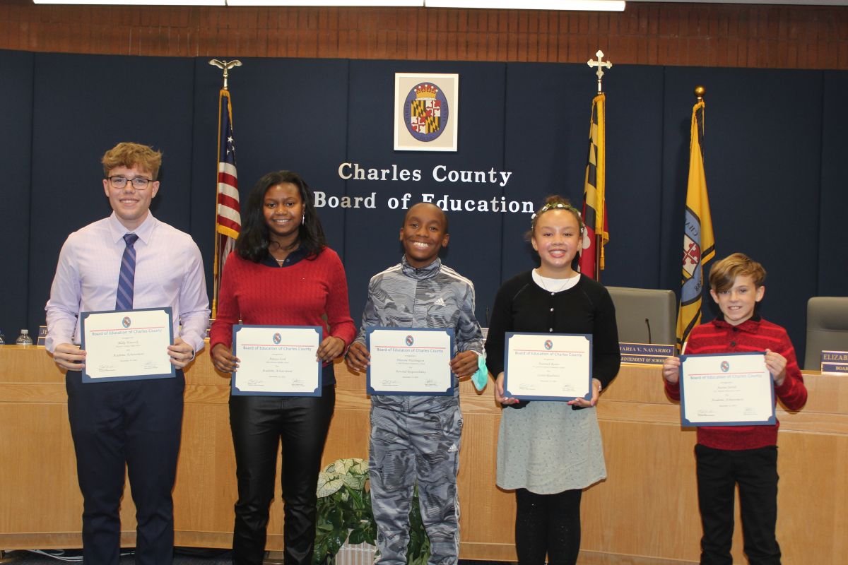 Exemplary Students Earn Kudos From Board Members | Details - Charles ...