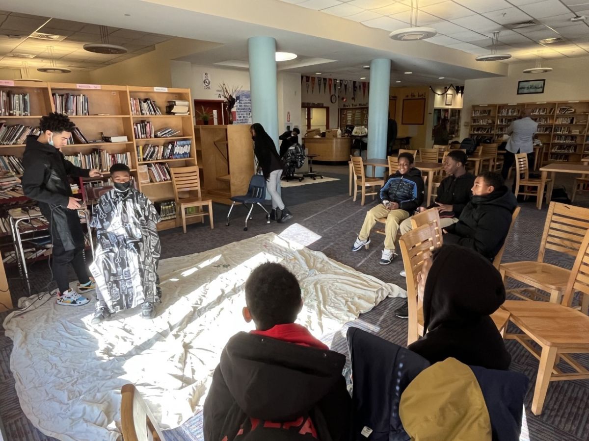 Mount Vernon High School barbering students travel to Grimes and