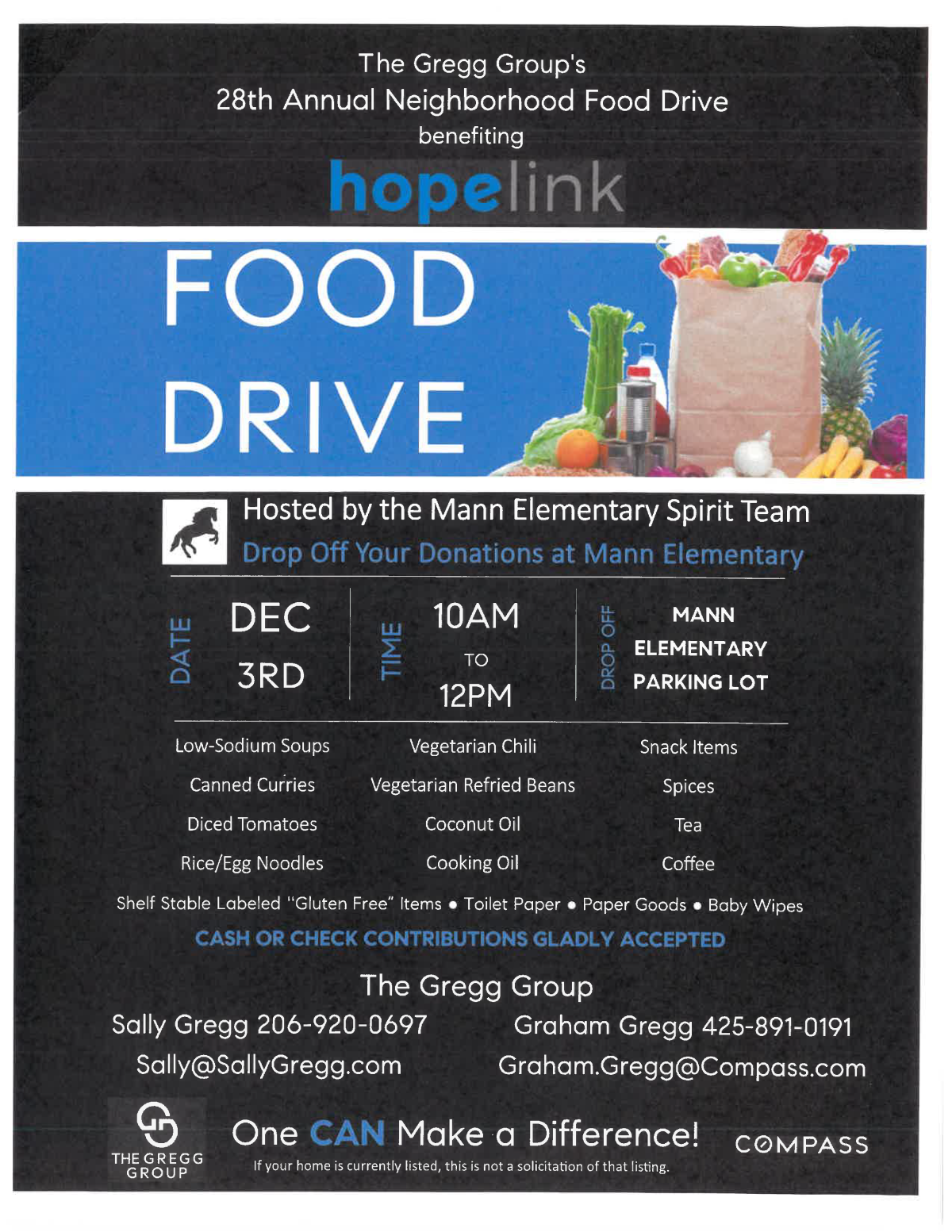 Horace Mann’s drivethru food drive for Hopelink News Details