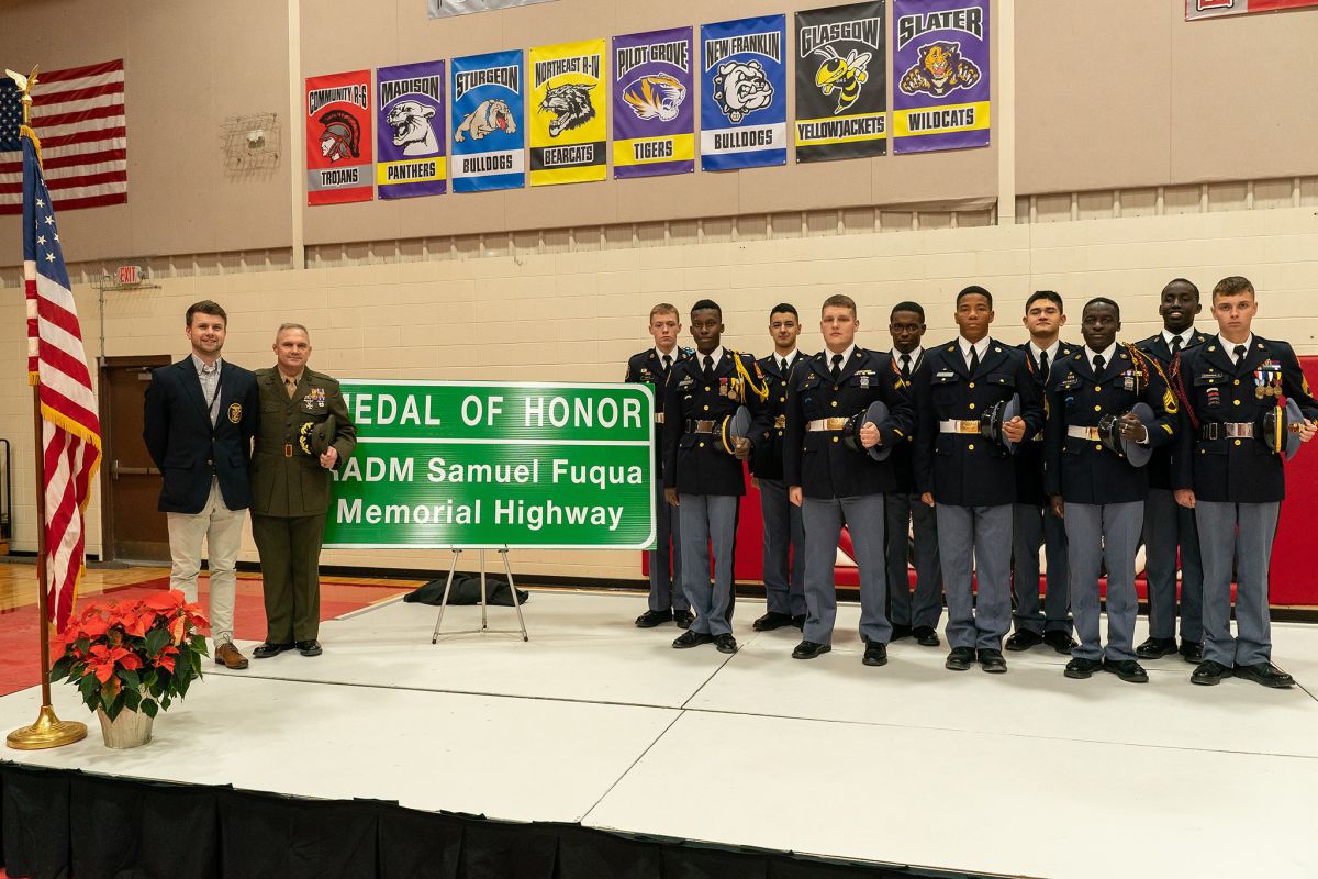 Missouri Military Academy Cadets Support Highway Dedication Ceremony